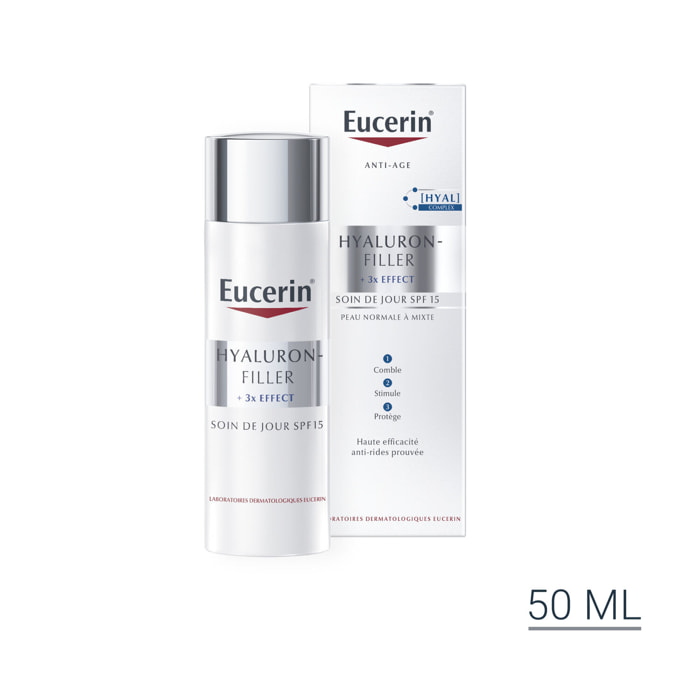 Hyaluron-Filler +3x Effect SPF15 - Soin de Jour - Peau Normale à Mixte 50 ml
