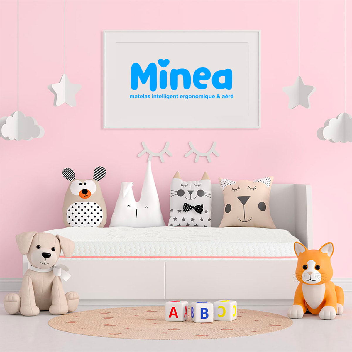 Matelas Bebe Sweet Dreams Rose | Mousses Haute Densite & Supersoft