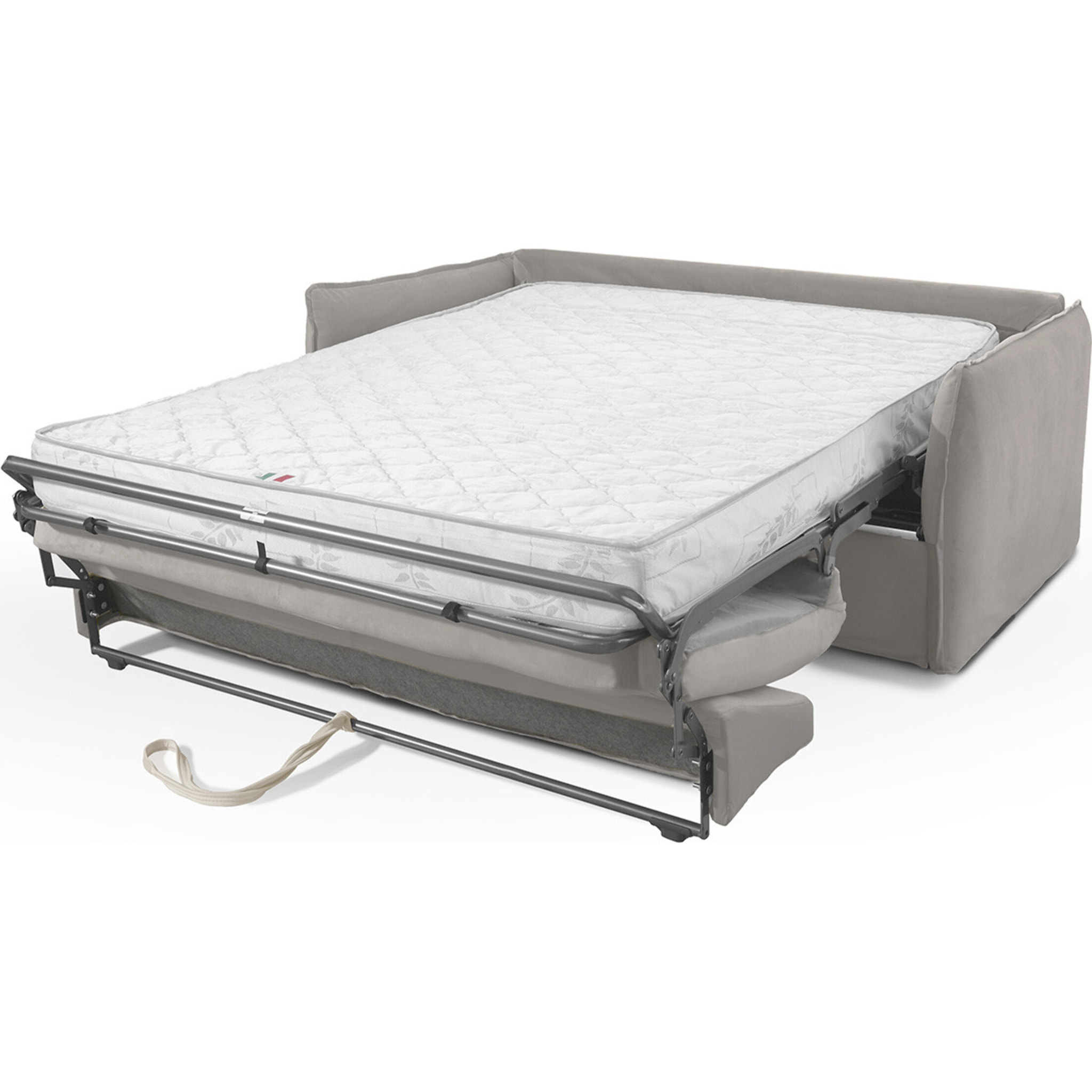 Canapé convertible express déhoussable 3 places en velours - GINA