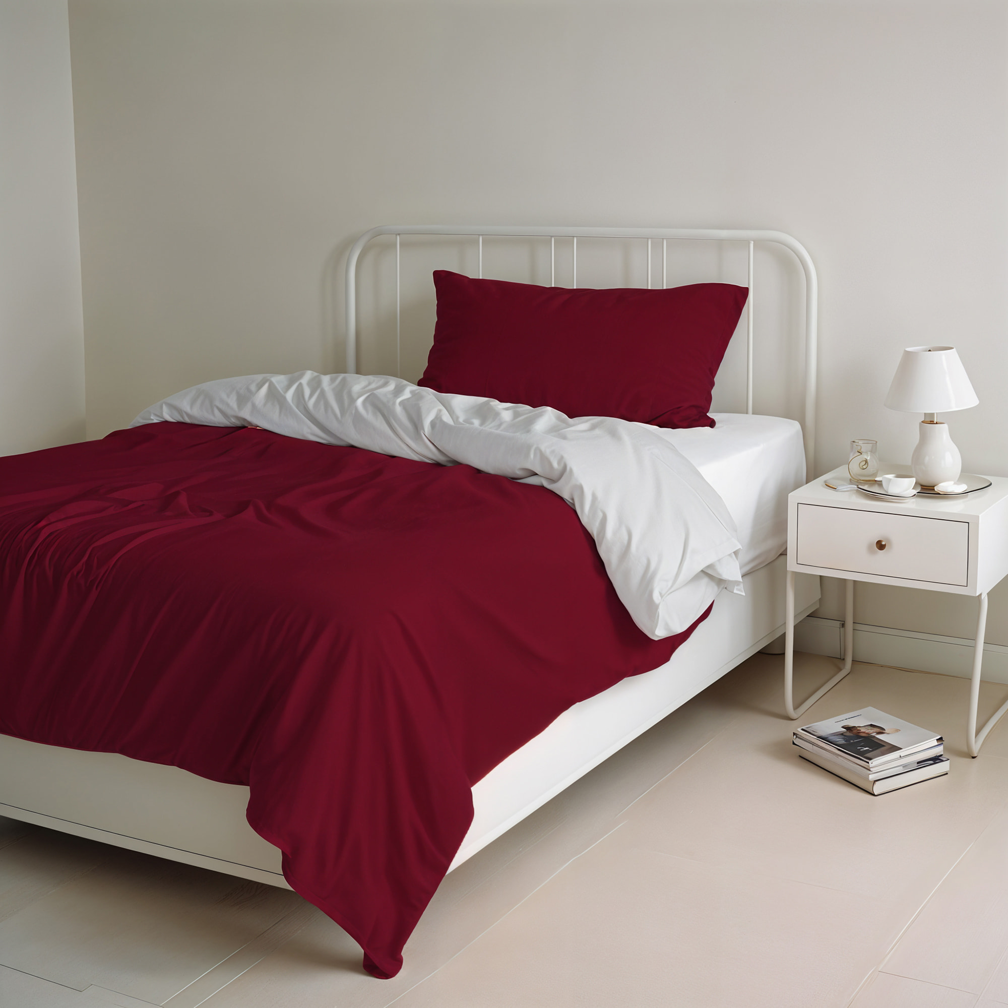 PARURE COPRIPIUMINO NATURAL COLOR SINGOLO - 100% COTONE MADE IN ITALY