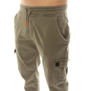 Pantalón cargo de sarga de hombre Leone Military 1947