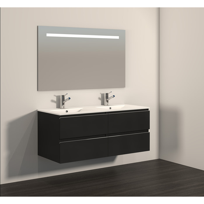 Miroir de salle de bain Lumiére led horizontal Alday, 120x80cm