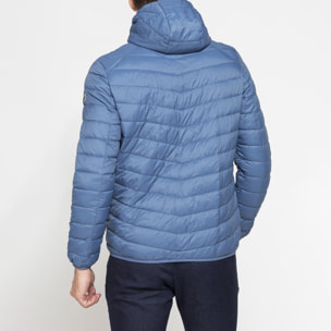 GIUBBINO MANICA LUNGA CON CAPPUCCIO ULTRA LIGHT - TESSUTO ED IMBOTTITURA IN MATERIALE RICICLATO