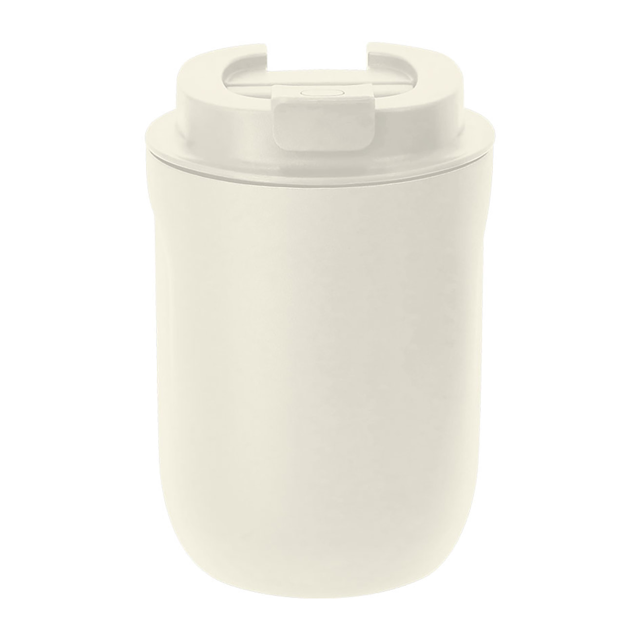 Vaso térmico de doble pared con capacidad de 250 ml en Acero Inoxidable Reciclado en acabado semi mate. Con tapadera de seguridad. Libre de BPA.
