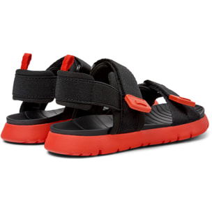 Sandalias - CAMPER Oruga Sandal - Negro - Textil técnico