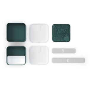 Lunch box 2 compartiments Square 1,7L Made in France  Jungle