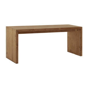 Table basse en bois massif ton chêne foncé de 110x45x35cm Hauteur: 45 Longueur: 110 Largeur: 35