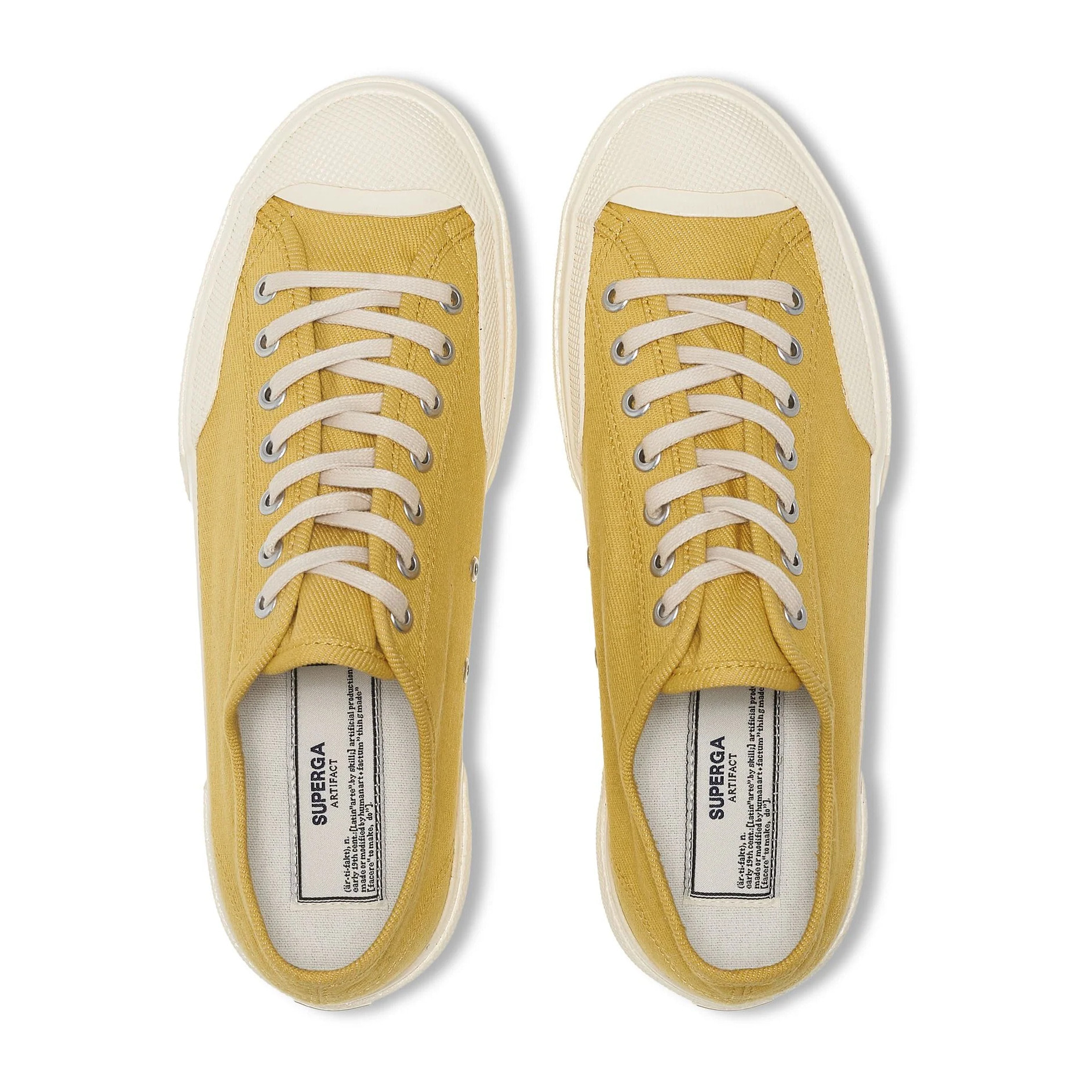 Le Superga Uomo Donna Giallo 2432 Works Low Cut Denim Yarn Dyed