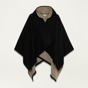 Oltre - Poncho con cappuccio - Negro