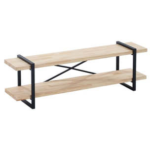 Mueble TV Plank Roble salvaje - Negro