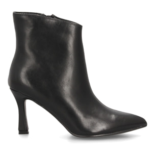 Botines de Tacón Mujer con Cremallera Lateral punta fina y tacón estilizado