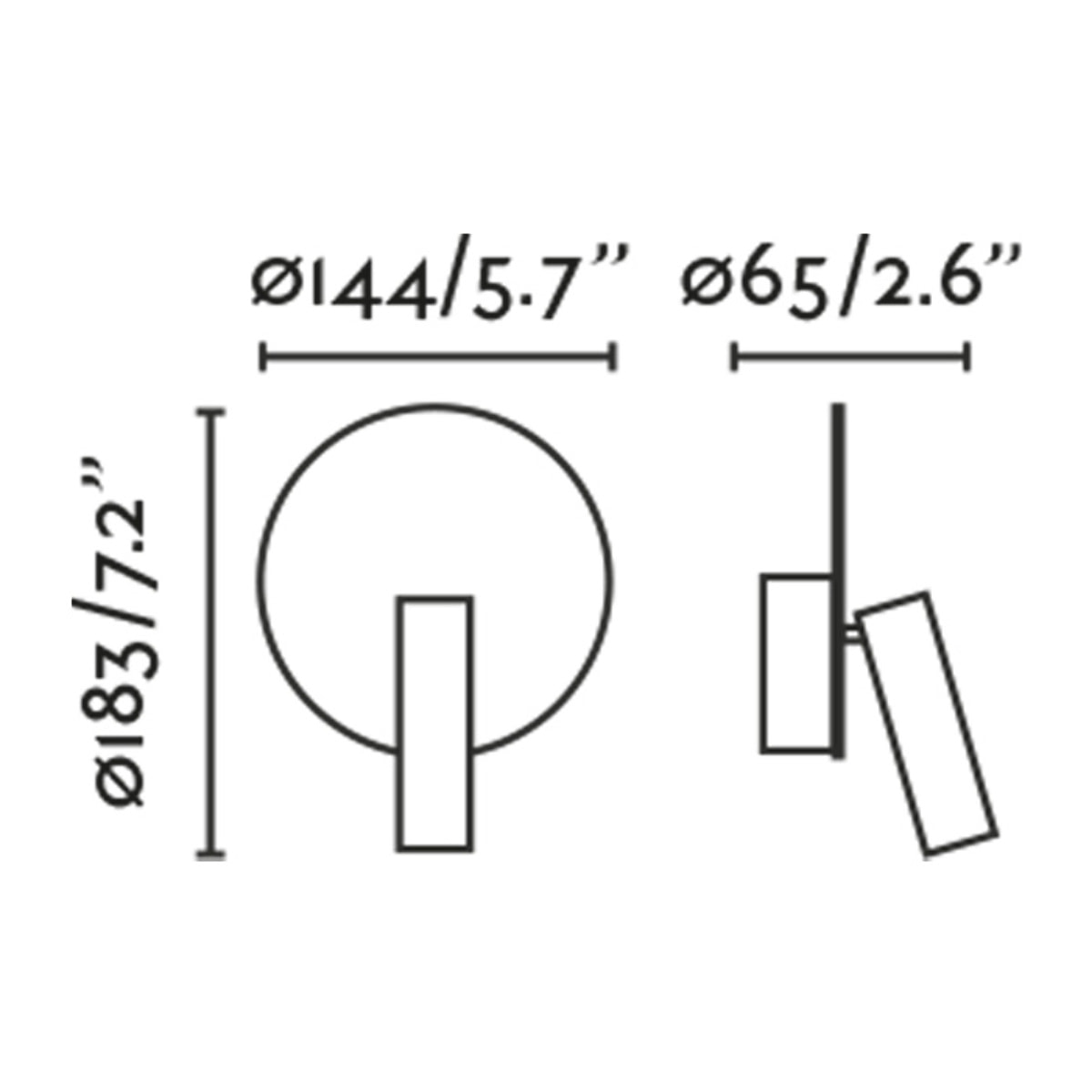 DUAS Lampada da parete lettore bianco con USB