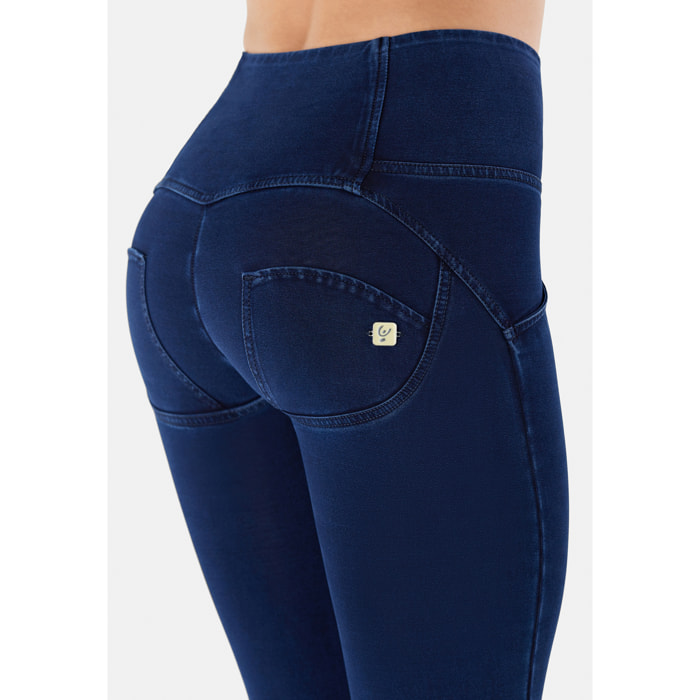 Jeggings push up WR.UP® flare vita alta in cotone organico