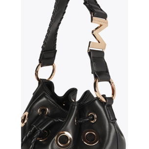 Borsa con Occhielli Metallici Circolari