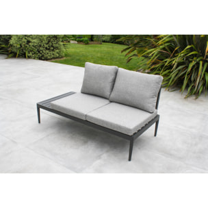 ANKARA - Salon de jardin d'angle 4 places en aluminium