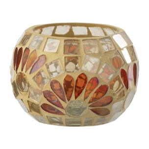 J-Line Chandelier - verre - blanc cassé/jaune chaud - small - 2 pièces