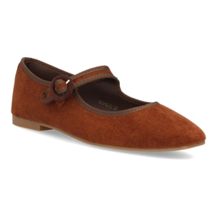 Bailarinas mujer con hebilla circular ajustable