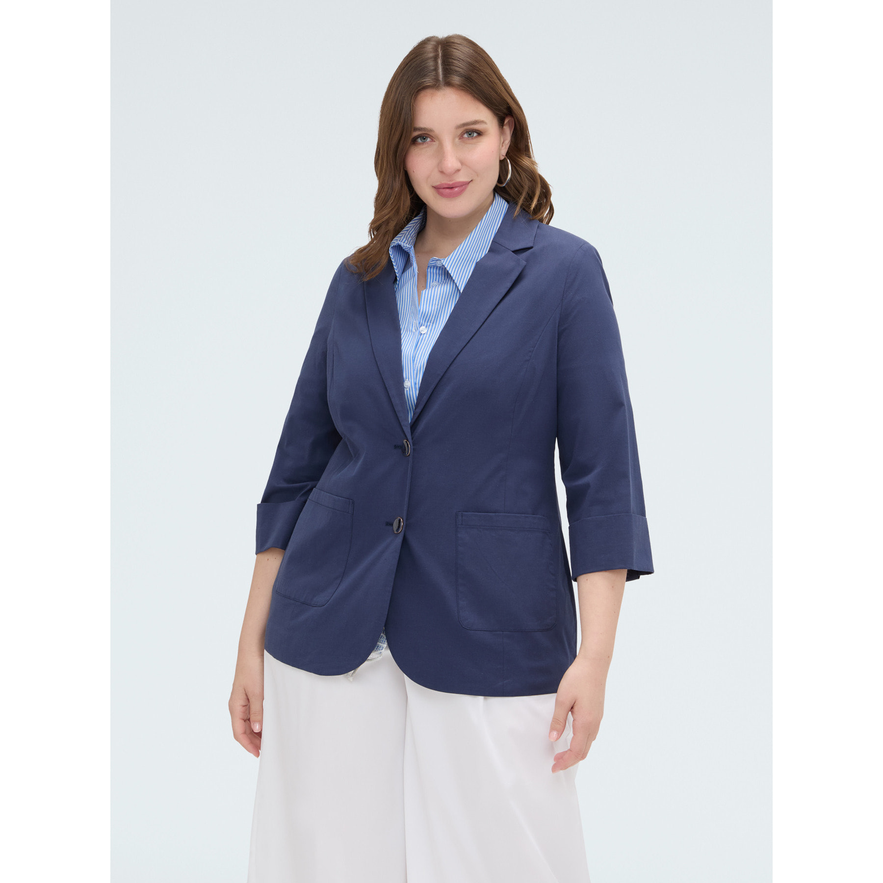 Fiorella Rubino - Blazer con maniche tre quarti - Blu