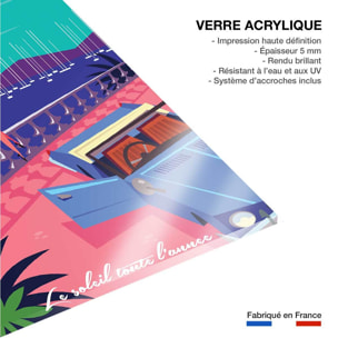 Tableau cote d'azur du soleil toute l'année  Tableau plexiglas