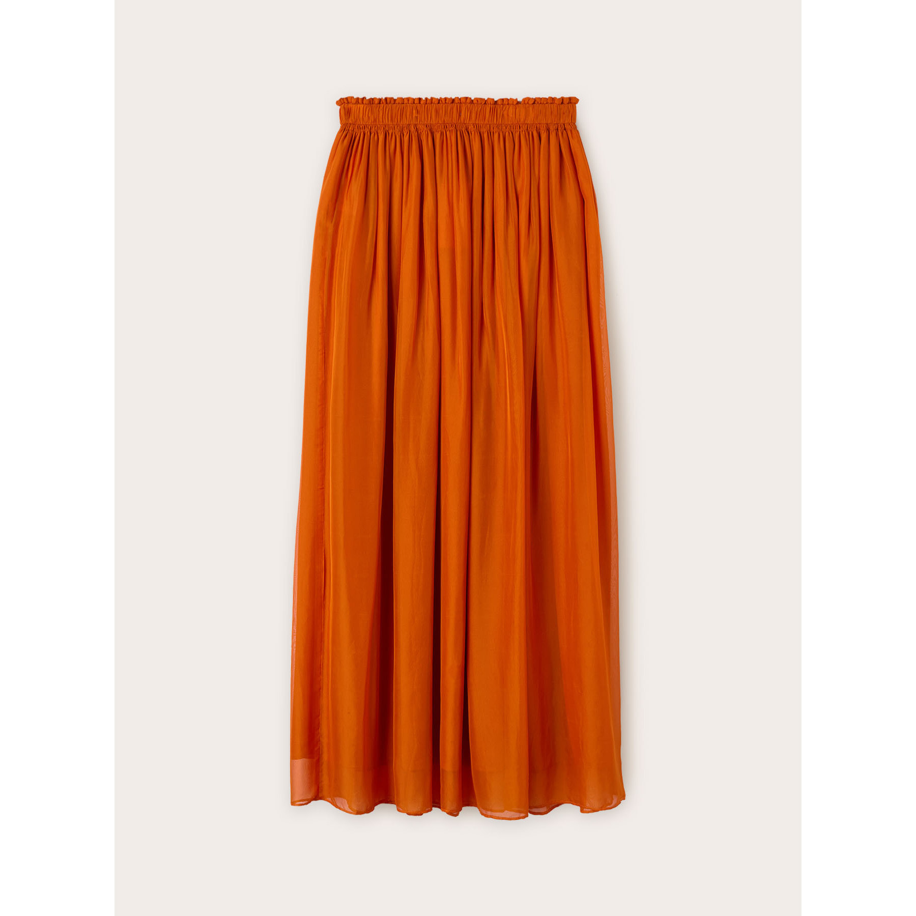 Motivi - Falda larga de gasa - Naranja sol