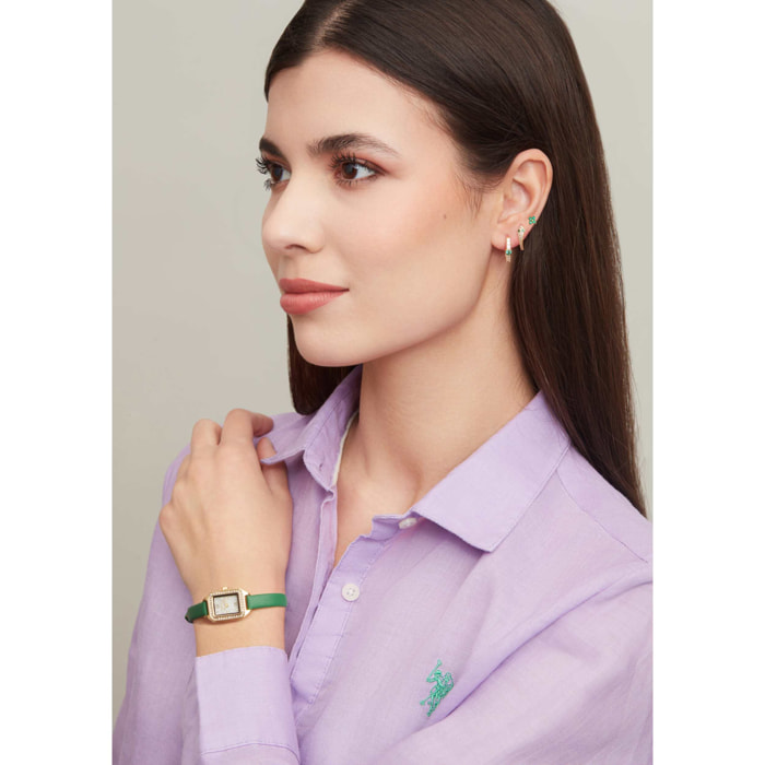 Orecchini U.S. Polo Assn. In metallo placcato oro