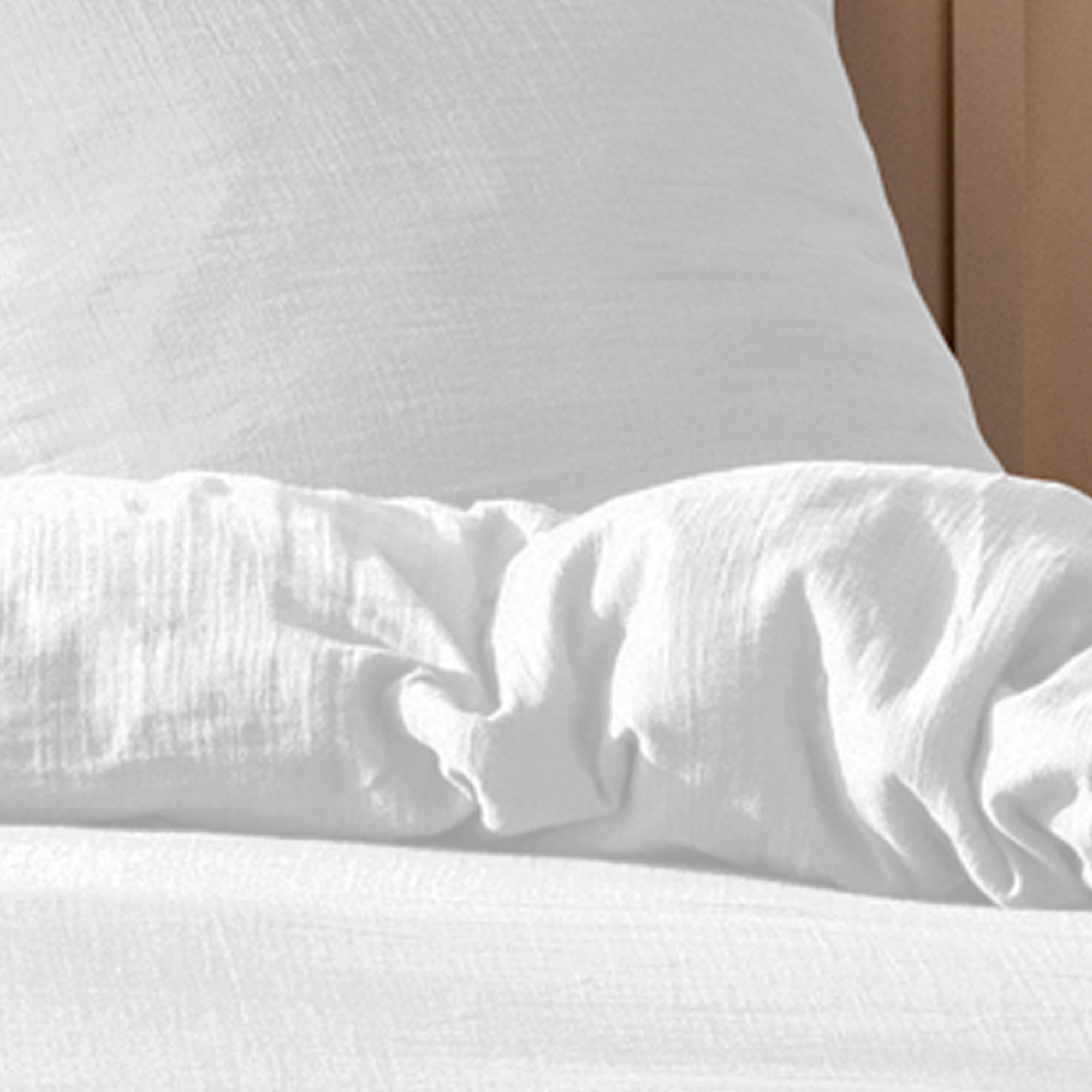 Housse de couette unie en coton, GAZE DE COTON