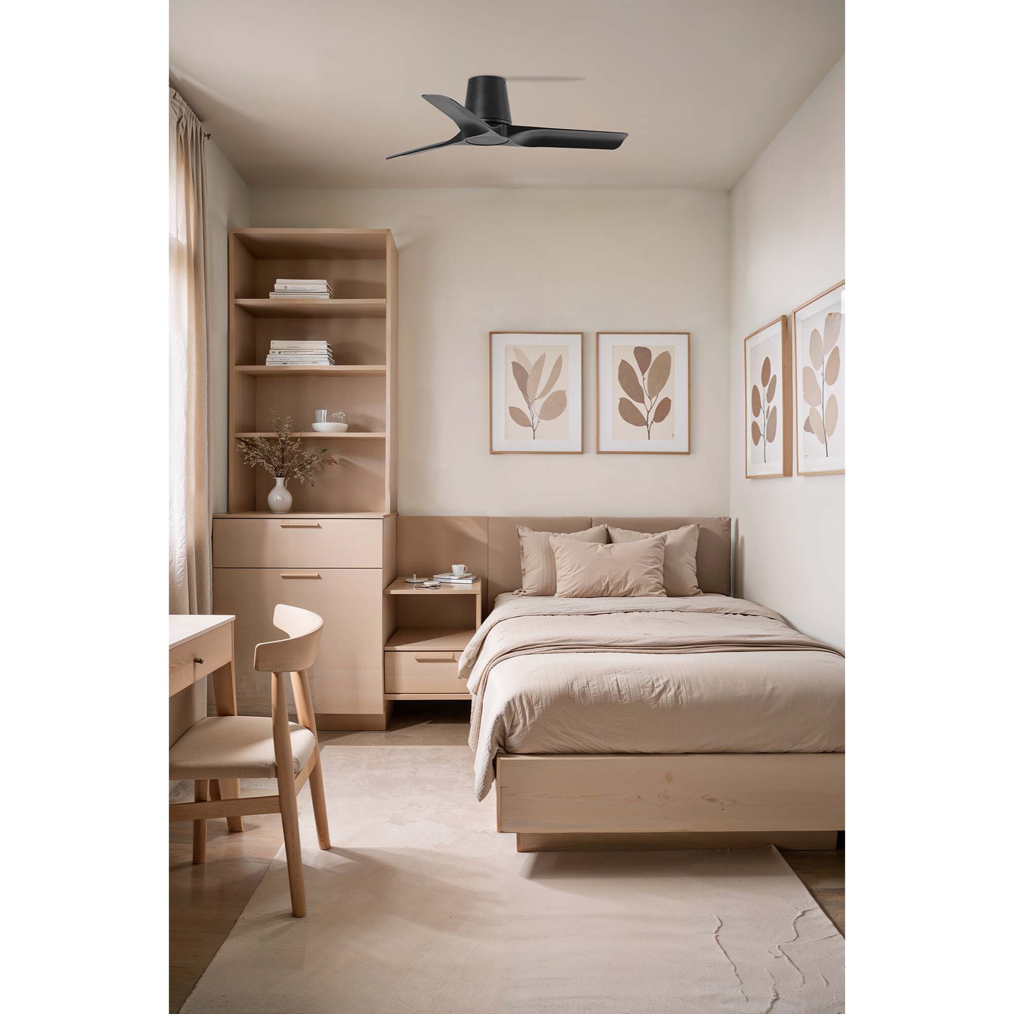 HEY TUB S Ventilateur de plafond noir TUYA