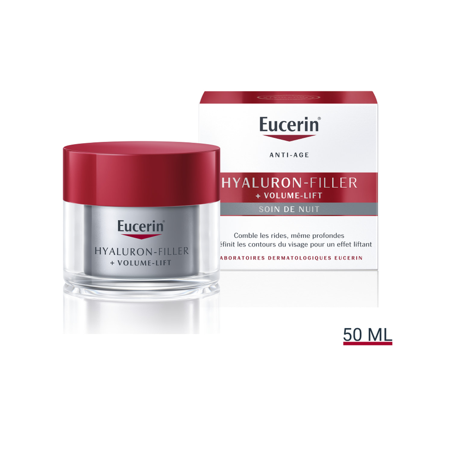 Hyaluron-Filler Volume-Lift - Soin de Nuit Volumisateur - Tous Types de Peaux - 50 ml