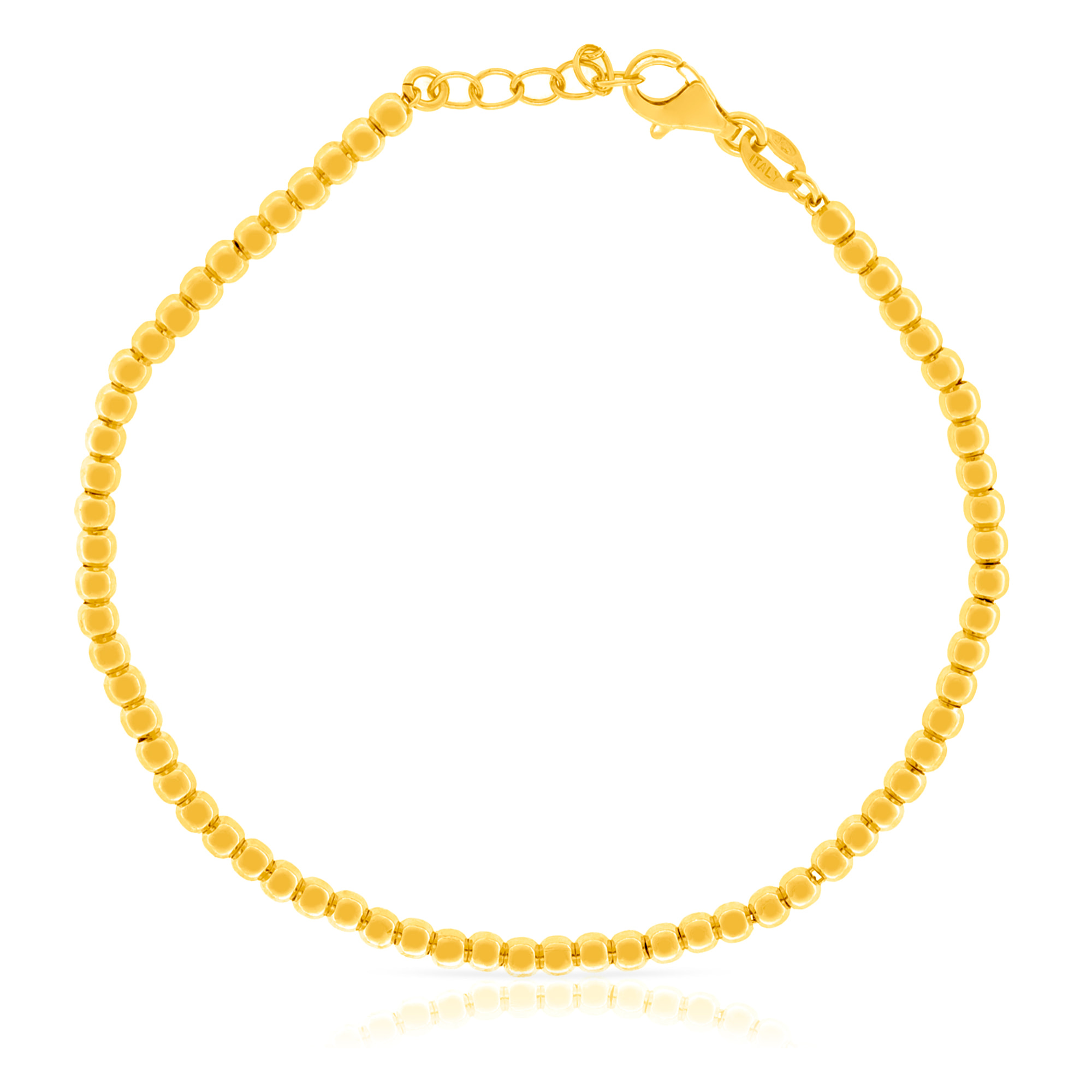 Cadena de Plata de Ley 925 con bolitas de Plata