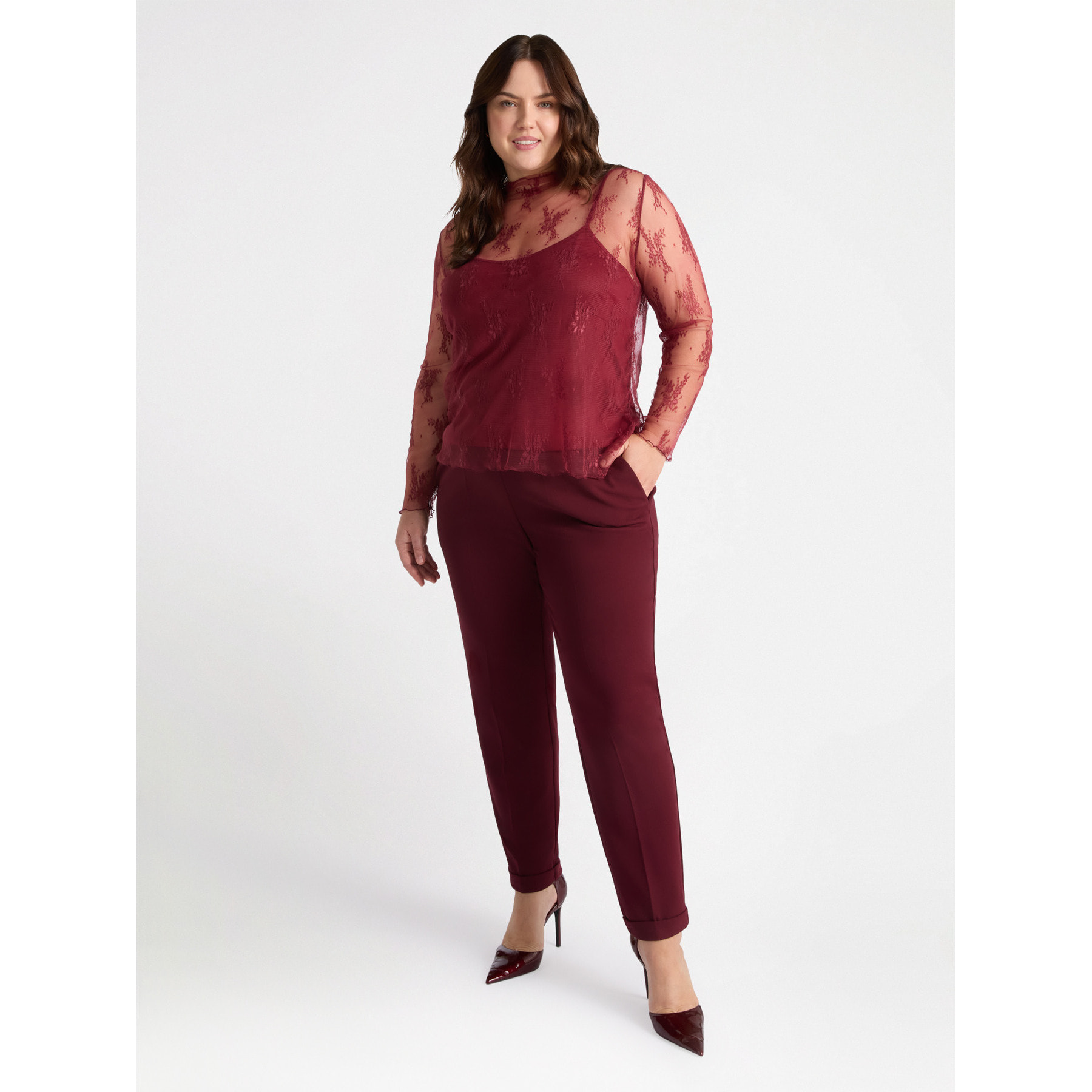 Fiorella Rubino - Pantalones joggers - Burgundy