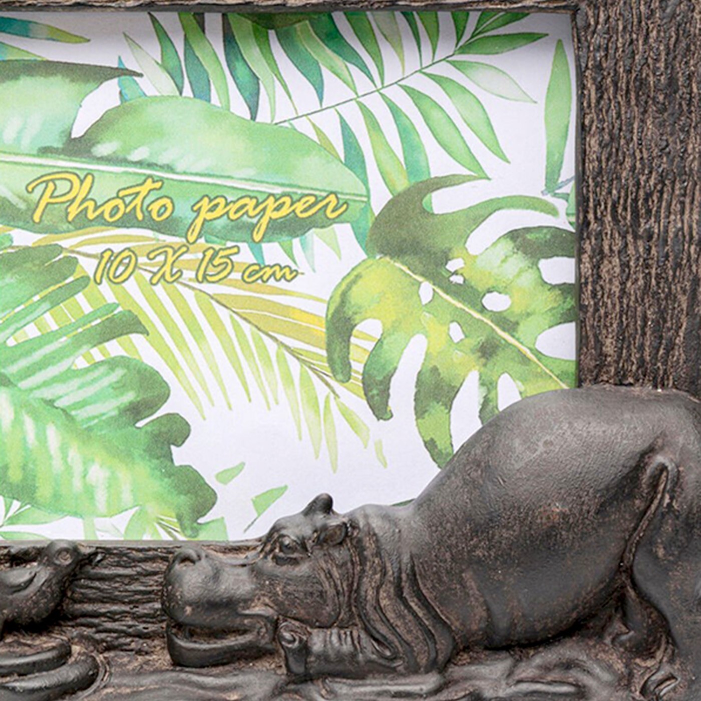 Cadre photo hippopotame 16x21cm Kare Design
