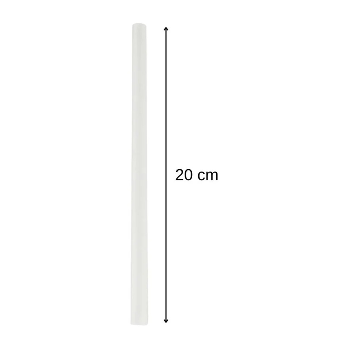 Lot de 8 pailles transparentes et réemployables en plastique 20 cm Fackelmann Bar Concept