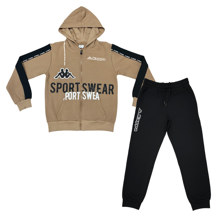 Tuta Ragazzo KAPPA 8 - 16 Anni Cotone Felpato