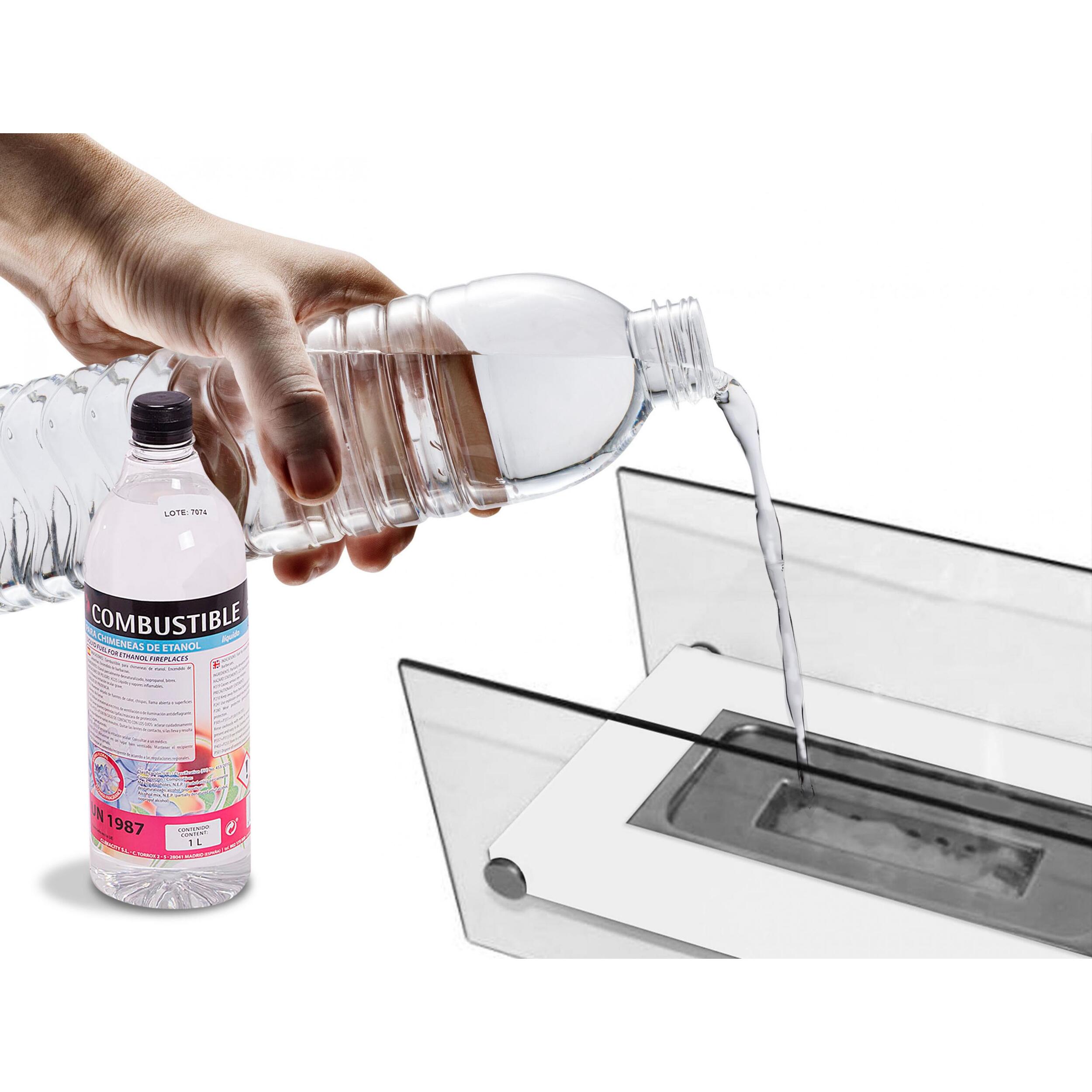 Combustible Etanol de origen natural aroma neutro formato Caja 12 Botellas de 1L cada una 2xBOT-12F PURLINE  W