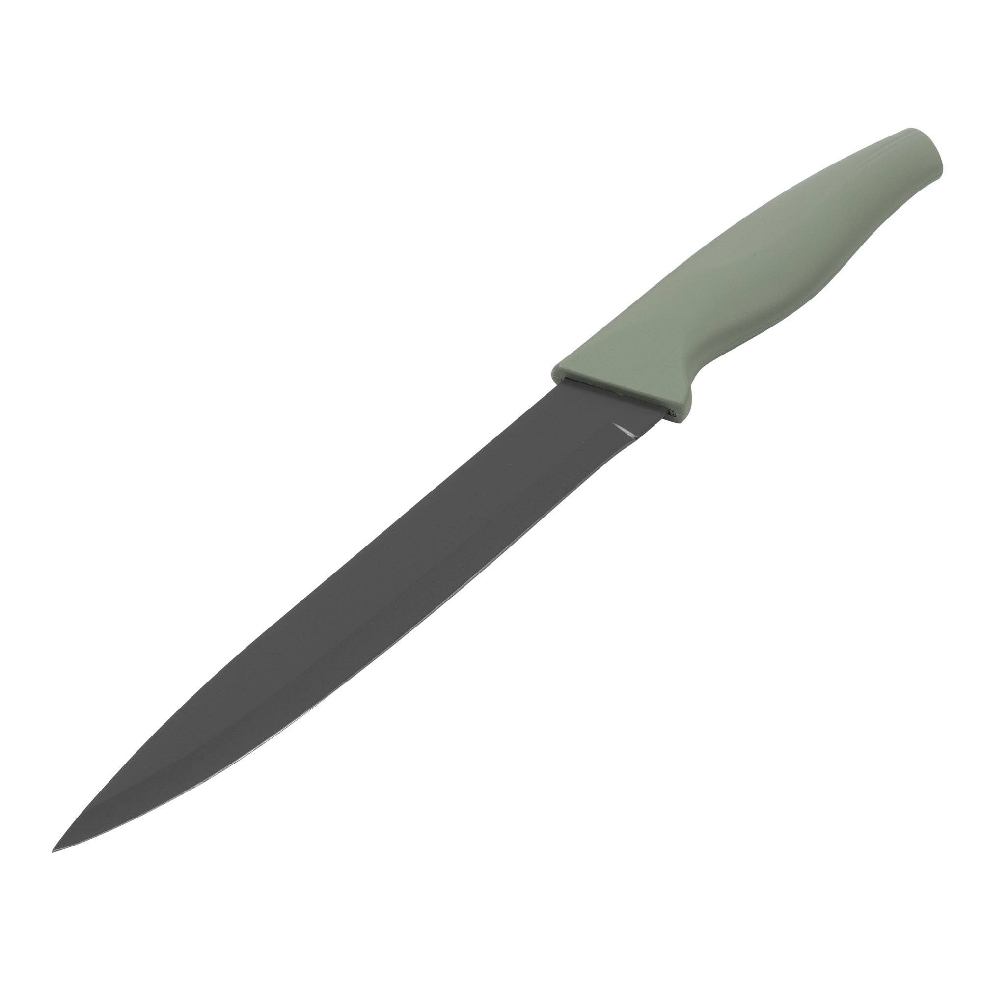 Juego de 5 cuchillos acero inoxidable + pelador de revestimiento antiadherente cedar san ignacio