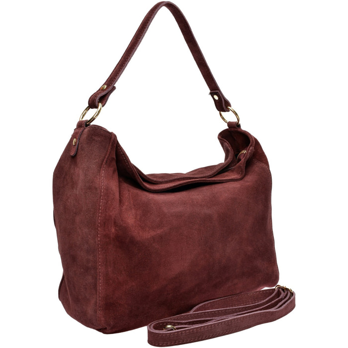 Borsa a tracolla Isabella Rhea Bordeaux