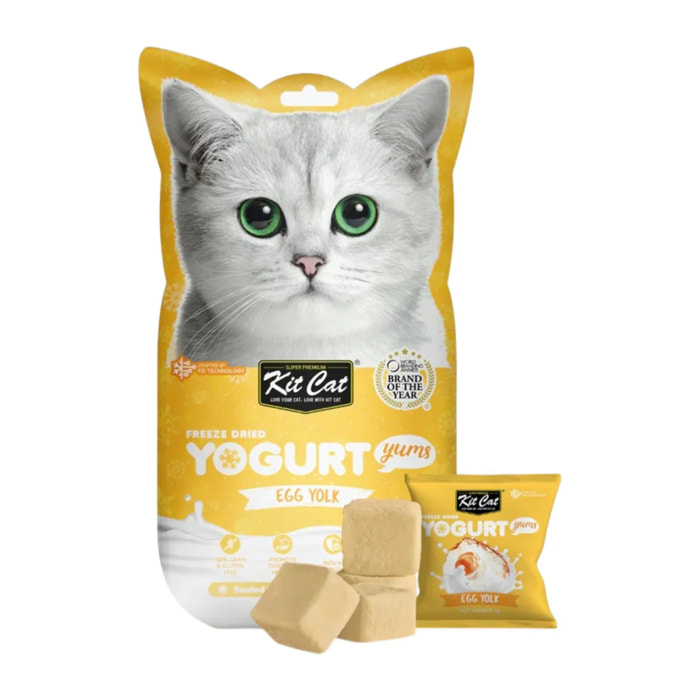 Kit Cat Yogurt Yums Liofilizado Yema de Huevo 10g (10 unidades)