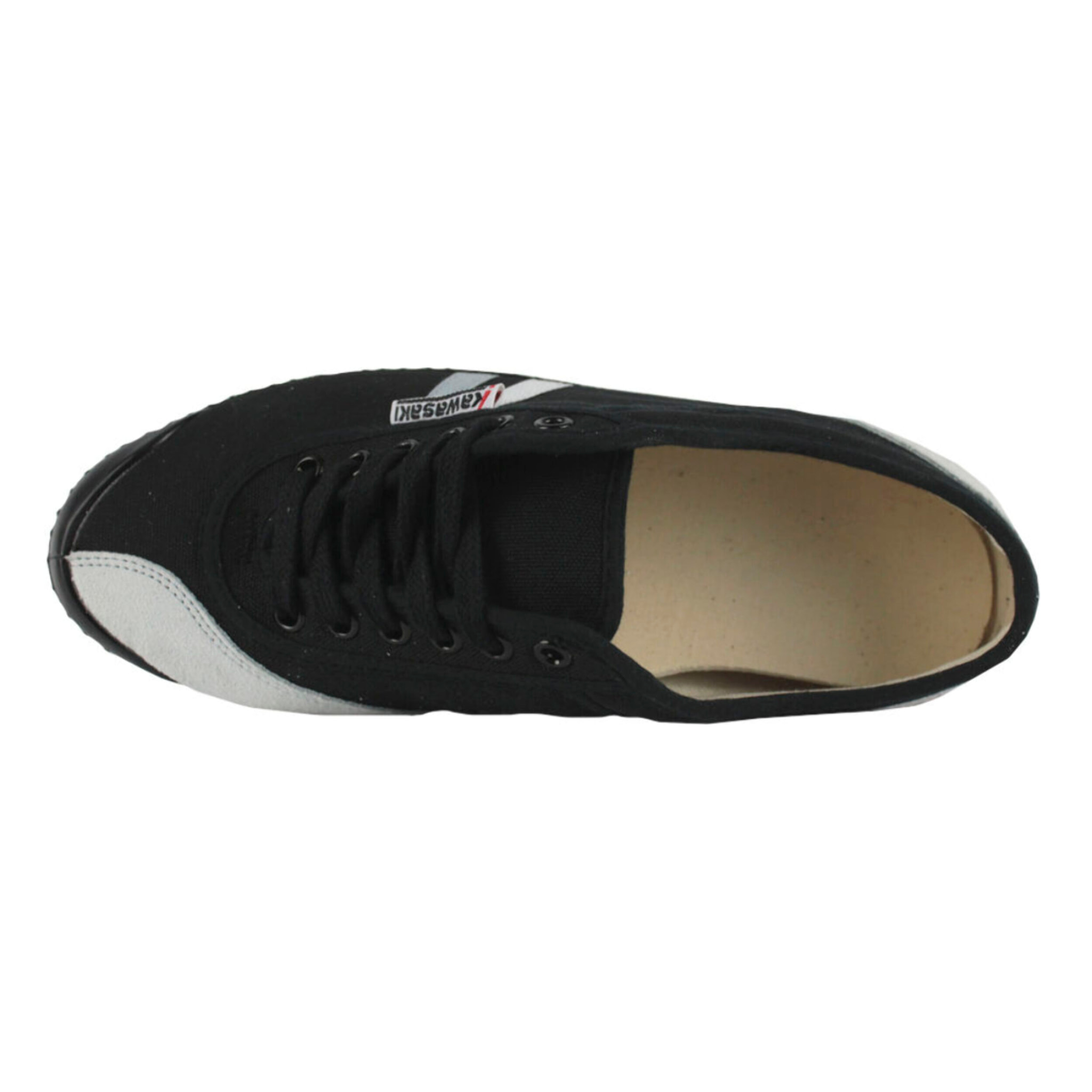 Zapatillas Sneaker para Hombre - KAWASAKI Retro 23 Canvas Shoe K23 W0260 Black Stripe Black Outsole