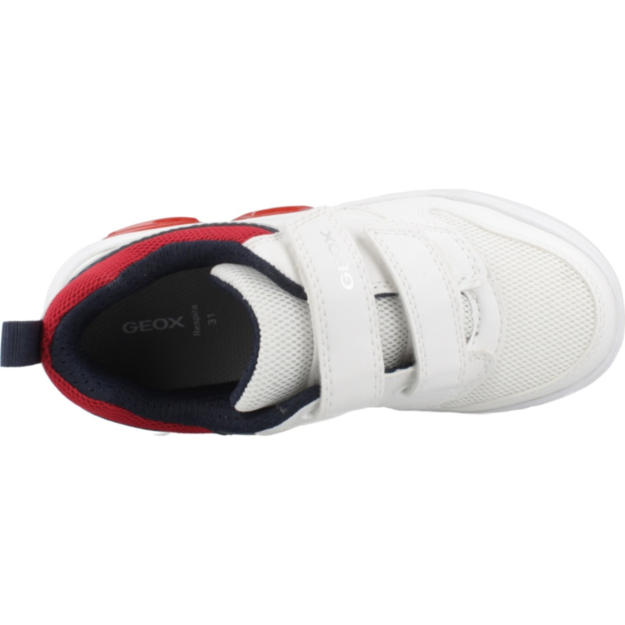 Zapatillas Niño de la marca GEOX  modelo J ILLUMINUS BOY BLANCO