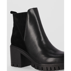 Botines de Piel - Negro - Tacón: 5 cm