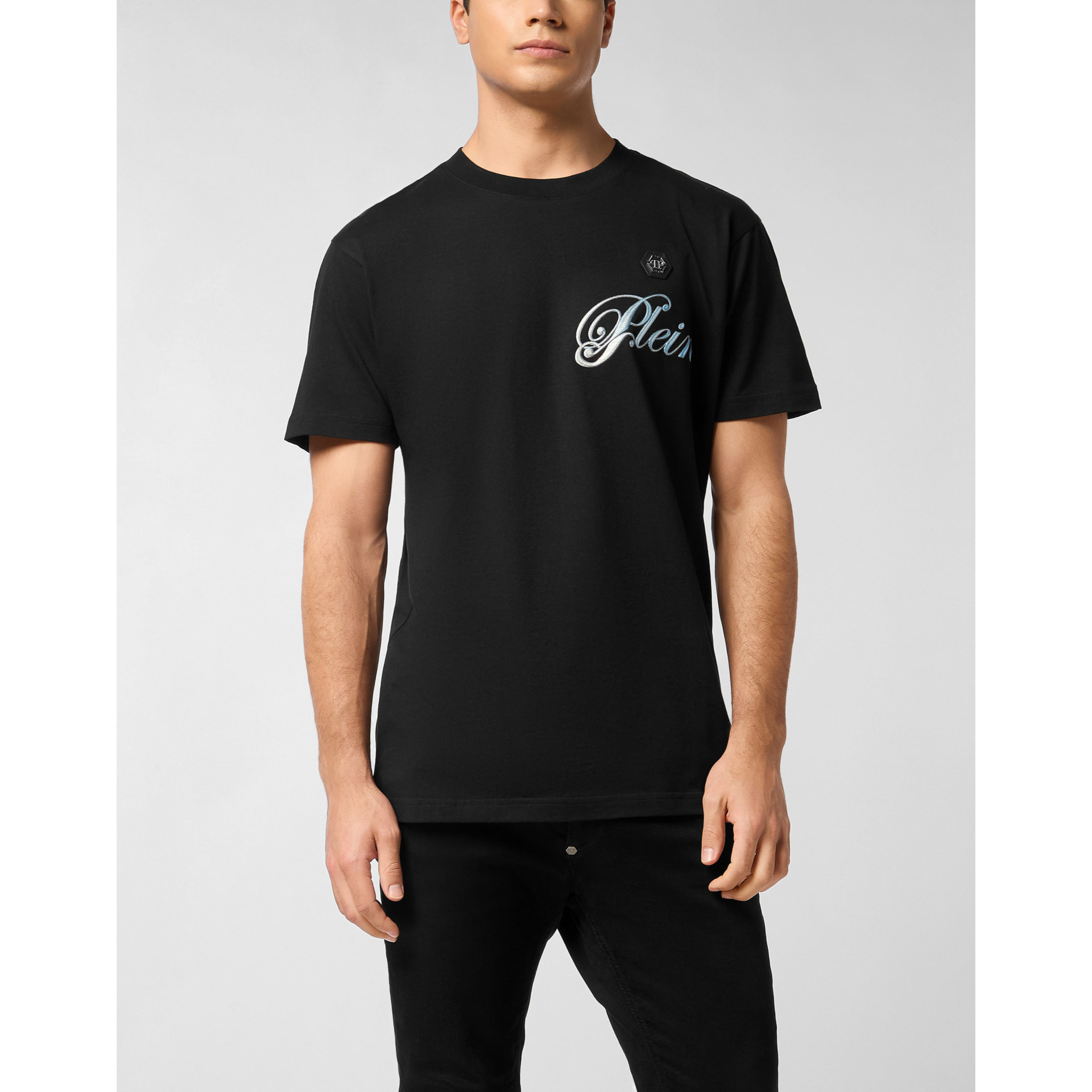PHILIPP PLEIN Camiseta de cuello redondo y manga corta SKULL