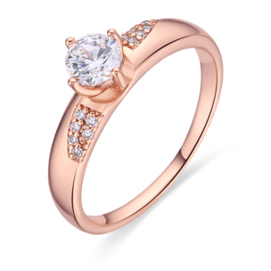 Anillo Wedal acabado oro rosa 18k