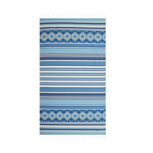 Telo Mare Fouta Modello Lisbona Con Frange