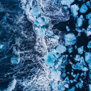 Tableau iceland diamond beach Toile imprimée