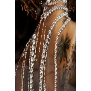 STAMPA DIPINTA SU TELA LACCATA PERSIAN C/CORNICE -A- CM 62X3,5X92