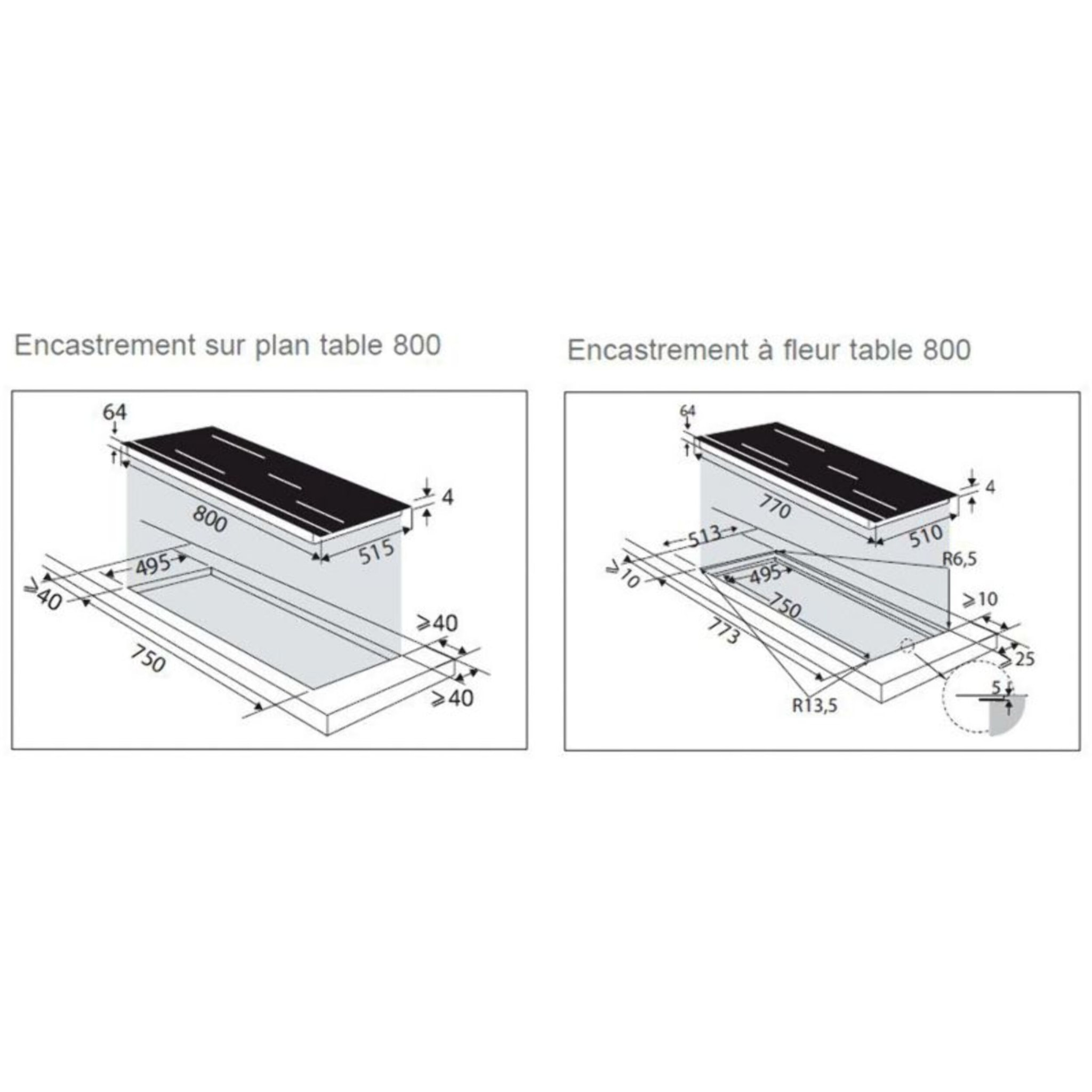 Plaque induction DE DIETRICH DPI4829X Horizone