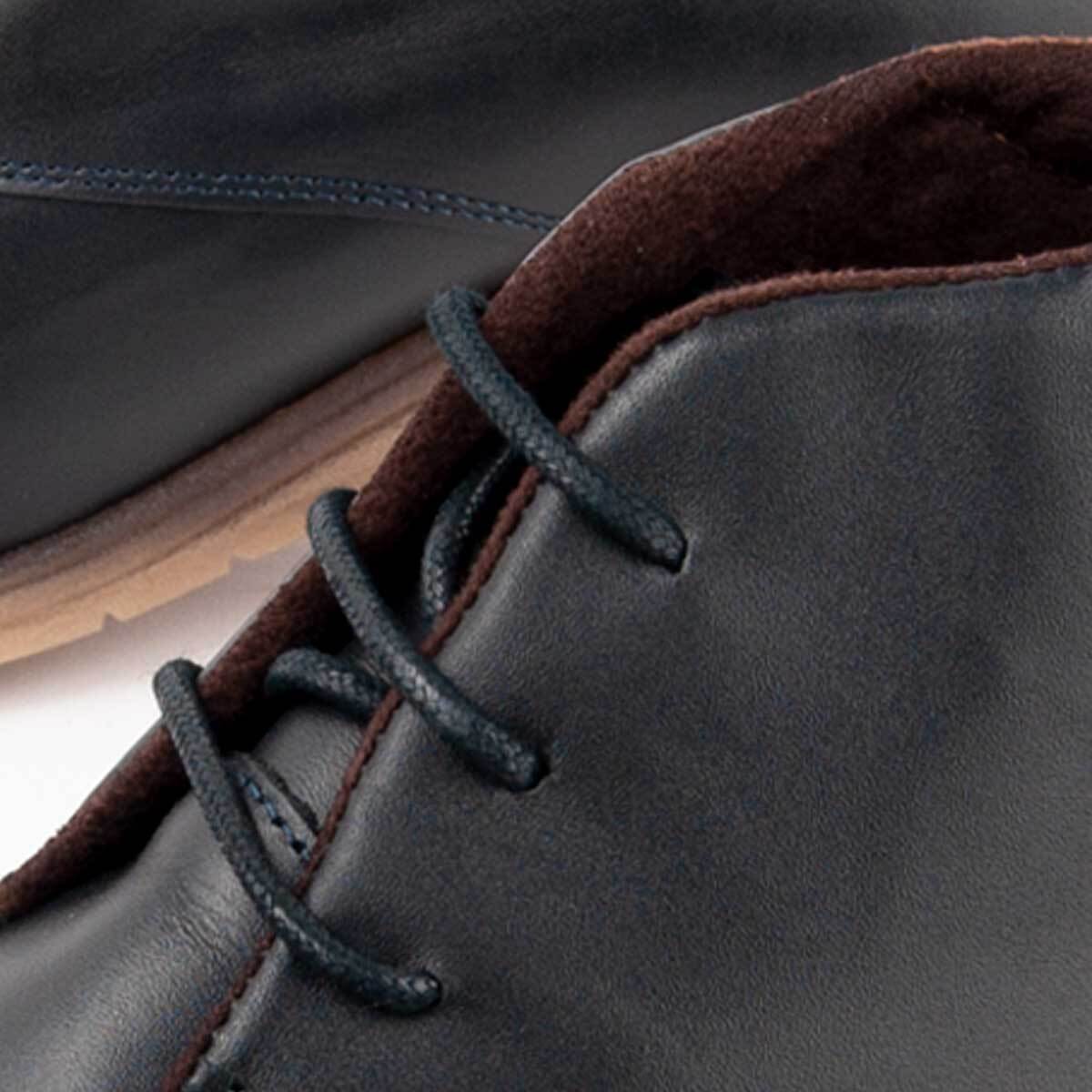 Botín De Cuña - Azul - Altura: 4 Cm