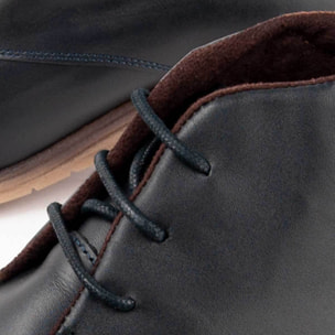 Botín De Cuña - Azul - Altura: 4 Cm