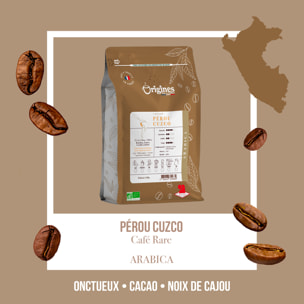 Café rare BIO - Pérou Cajamarca - Piston 250g