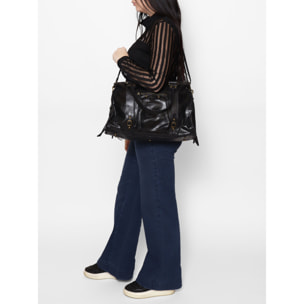 Borsa a spalla da donna - Modello Elara - Vera pelle - 41.0 x 28.0 x 13.0 cm